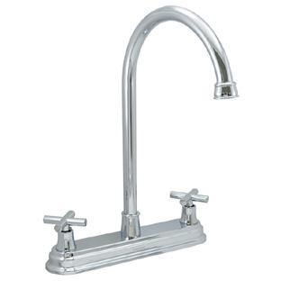 LLAVE DE FREGADOR 8" CROMADA